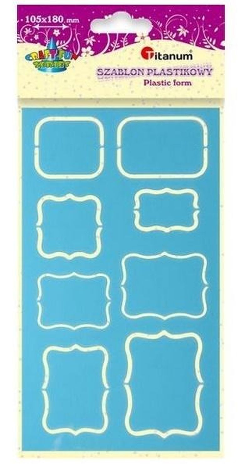 Titanum, szablon plastikowy, 105-180mm ramki, mix