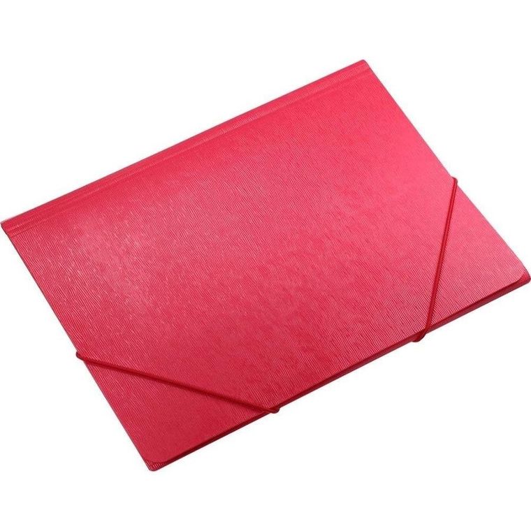 Titanum, teczka A4 z gumką, faktura kory, czerwona, 1 szt.