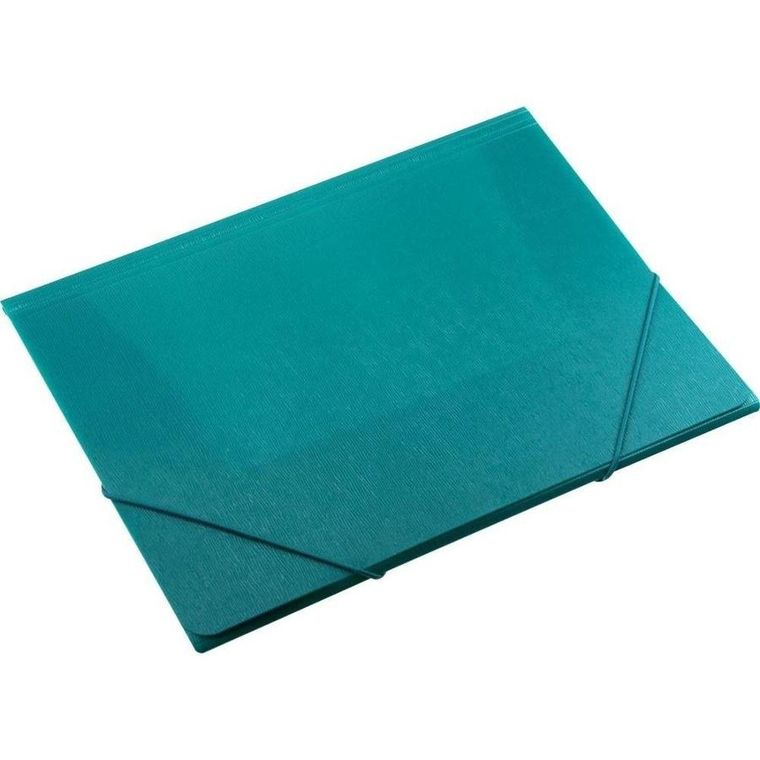 Titanum, teczka A4 z gumką, faktura kory, turkusowa, 1 szt.