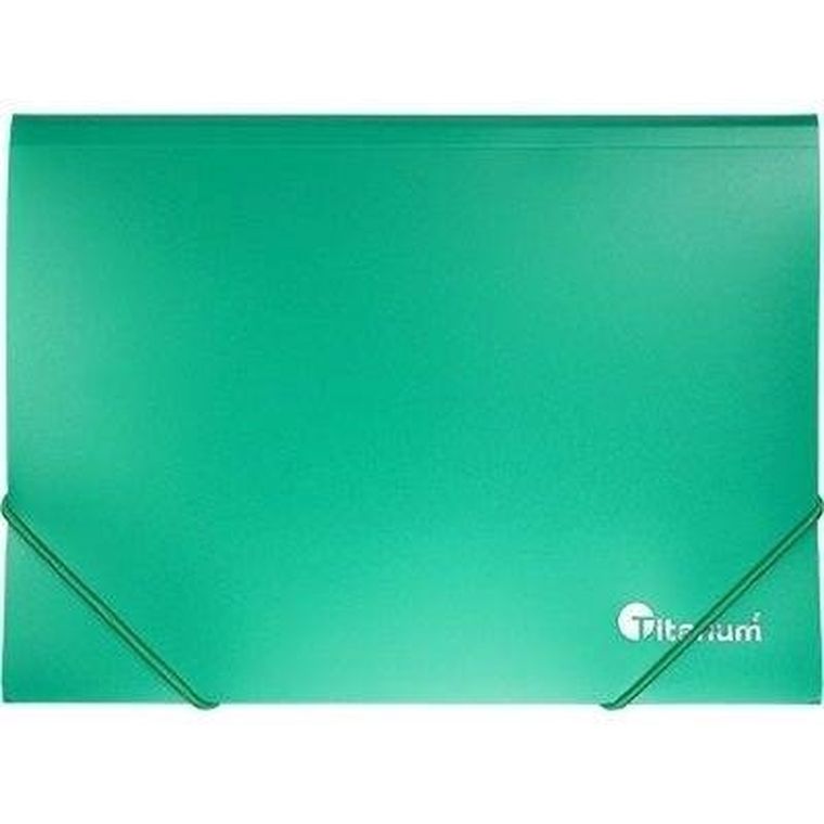 Titanum, teczka A5 z gumką, zielona, 1 szt.