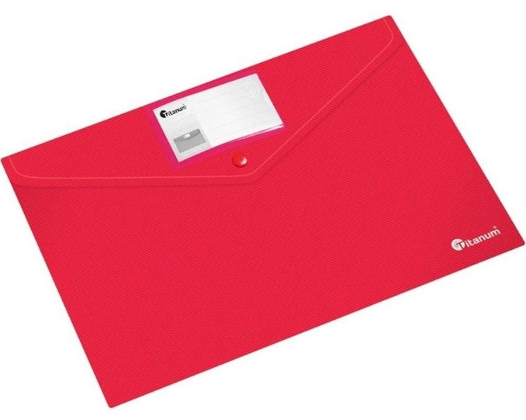 Titanum, teczka kopertowa, A4, czerwona, 1 szt.