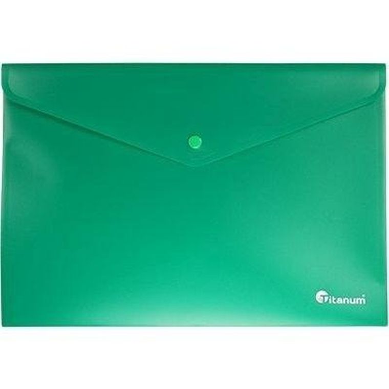 Titanum, teczka kopertowa A4, pozioma zielona, 1 szt.