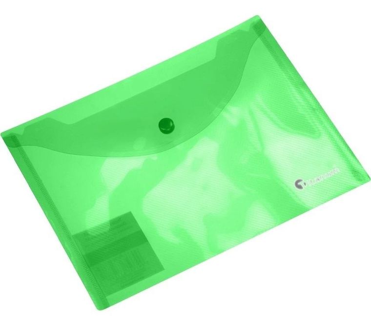 Titanum, teczka kopertowa, A5, transparentna, zielona, 1 szt.