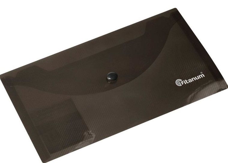 Titanum, teczka kopertowa, DL, transparentna, dymna, 1 szt.