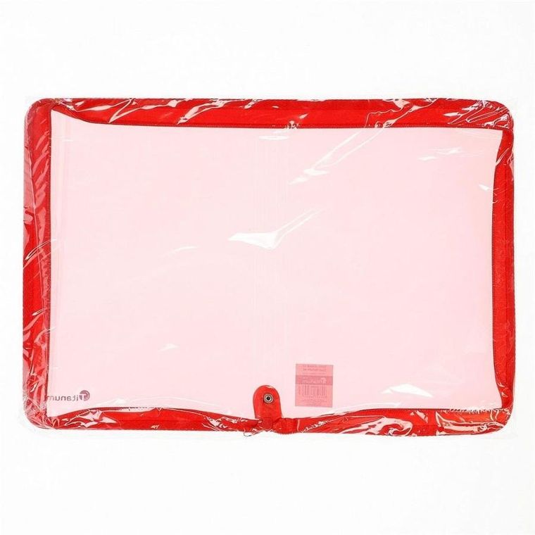 Titanum, teczka na zamek A4, czerwona, 1 szt.