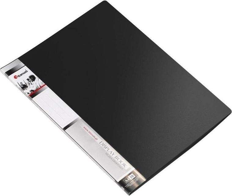 Titanum, teczka ofertowa A4, 10 koszulek, czarna, 1 szt.