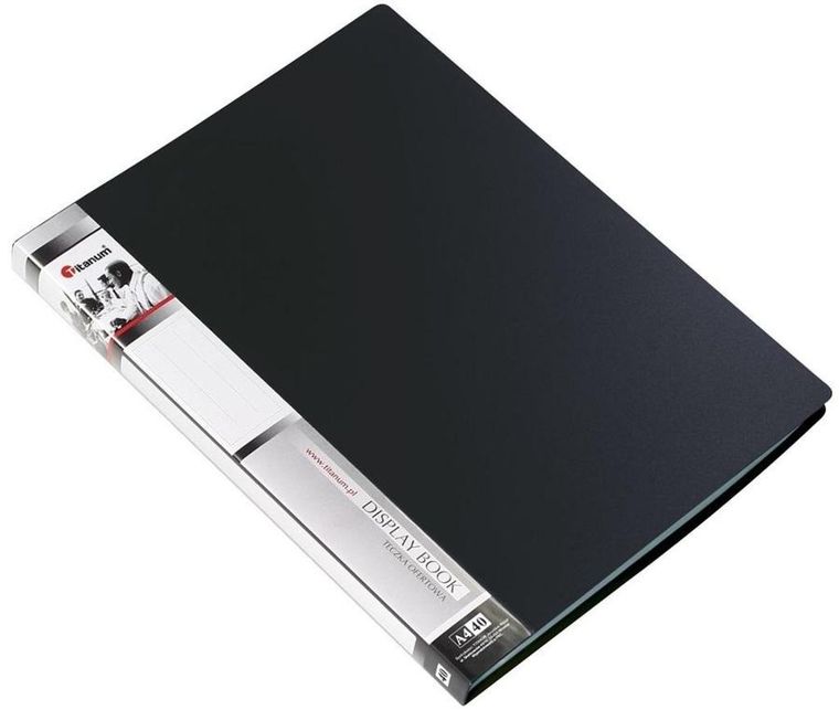 Titanum, teczka ofertowa A4, 40 koszulek, czarna, 1 szt.