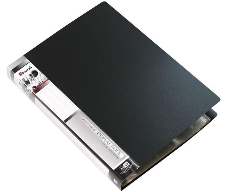 Titanum, teczka ofertowa A4, 60 koszulek, czarna, 1 szt.