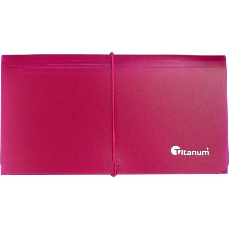 Titanum, teczka segregująca, 13 przegródek, czerwona, 1 szt.