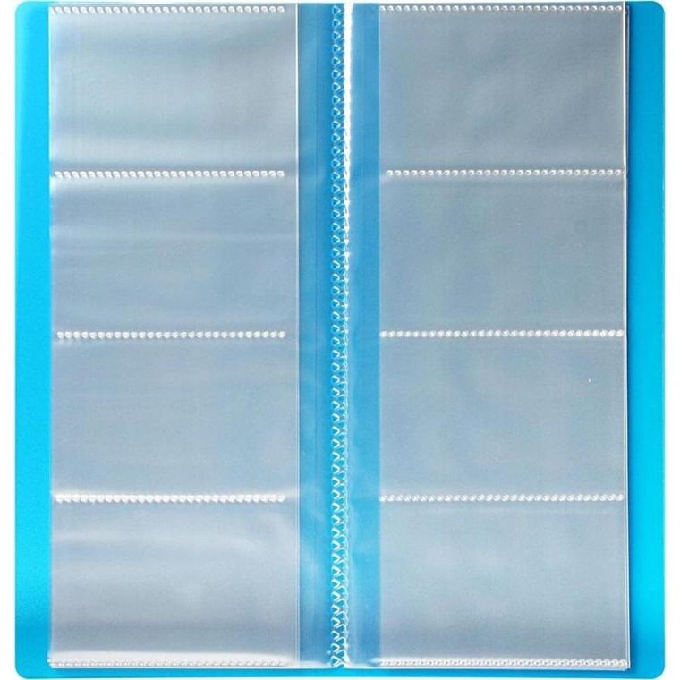 Titanum, wizytownik PP na 128 wizytówek, niebieski