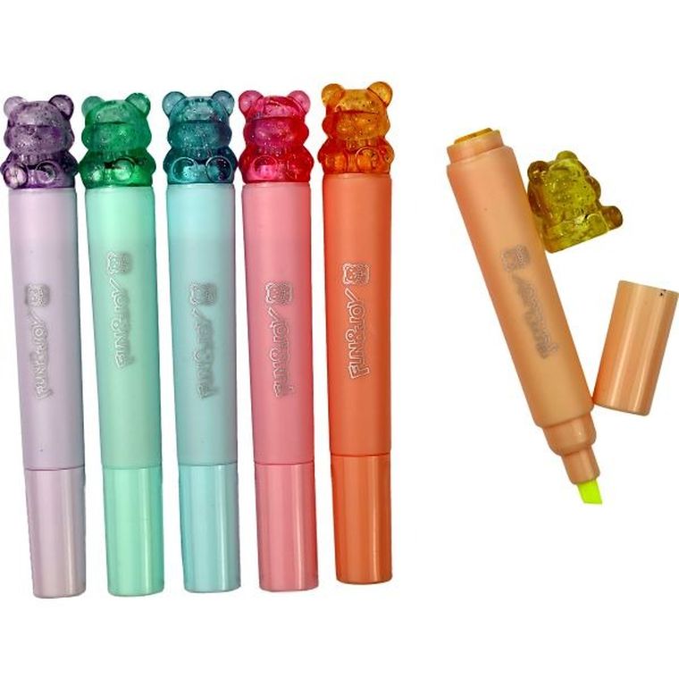 Titanum, zakreślacze mini, 6 kolorów