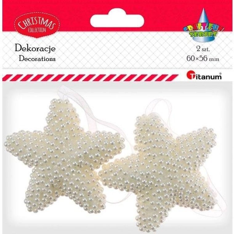 Titanum, zawieszki gwiazdki, 60-56 mm, 2 szt.
