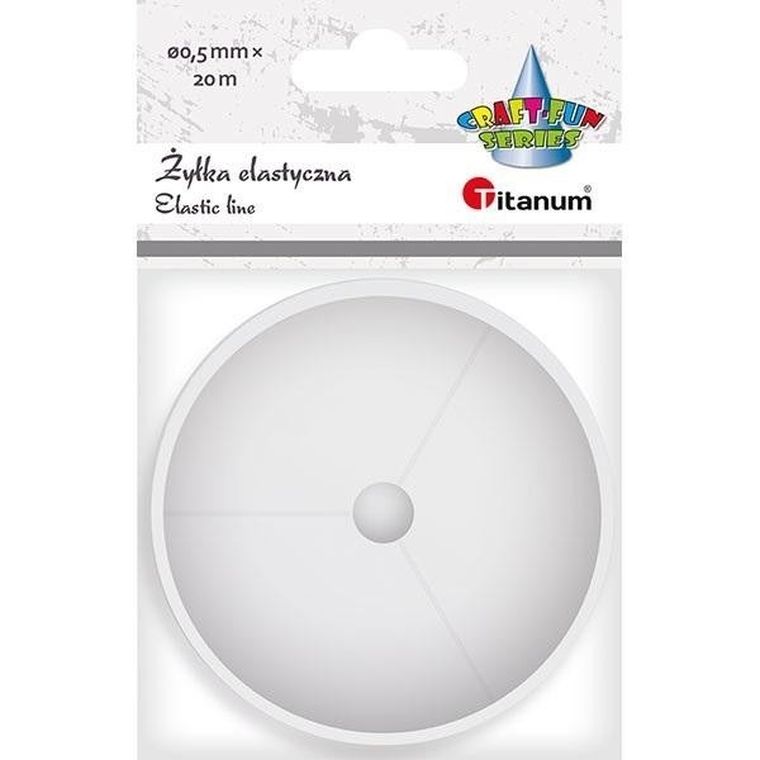 Titanum, żyłka silikonowa, elastyczna, 0,5 mmx20m