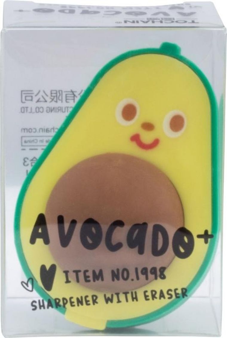 Tochain, gumko-temperówka, pojedyncza z pojemnikiem, Avocado