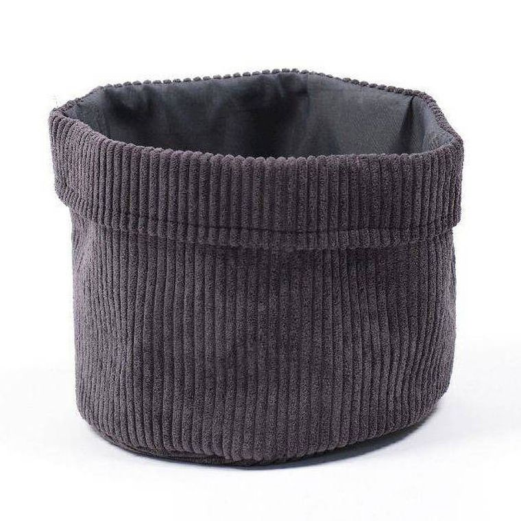 Today, Koszyk dekoracyjny, sztruksowy, Ø 21 cm