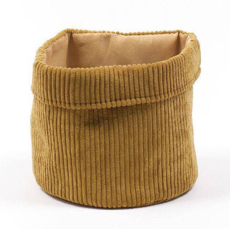 Today, koszyk dekoracyjny, sztruksowy, Ø 21 cm