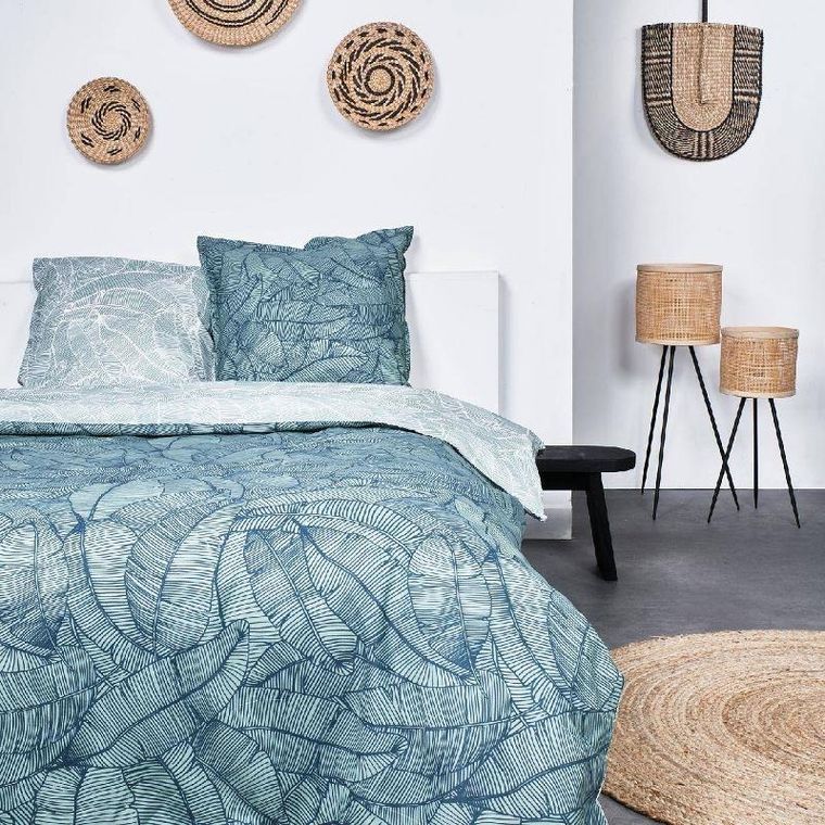 Today, pościel bawełniana Leaves, dwustronna, 220-240 cm