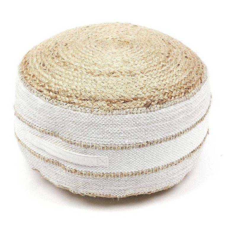 Today, pufa okrągła indies, juta i bawełna, ø 50 cm