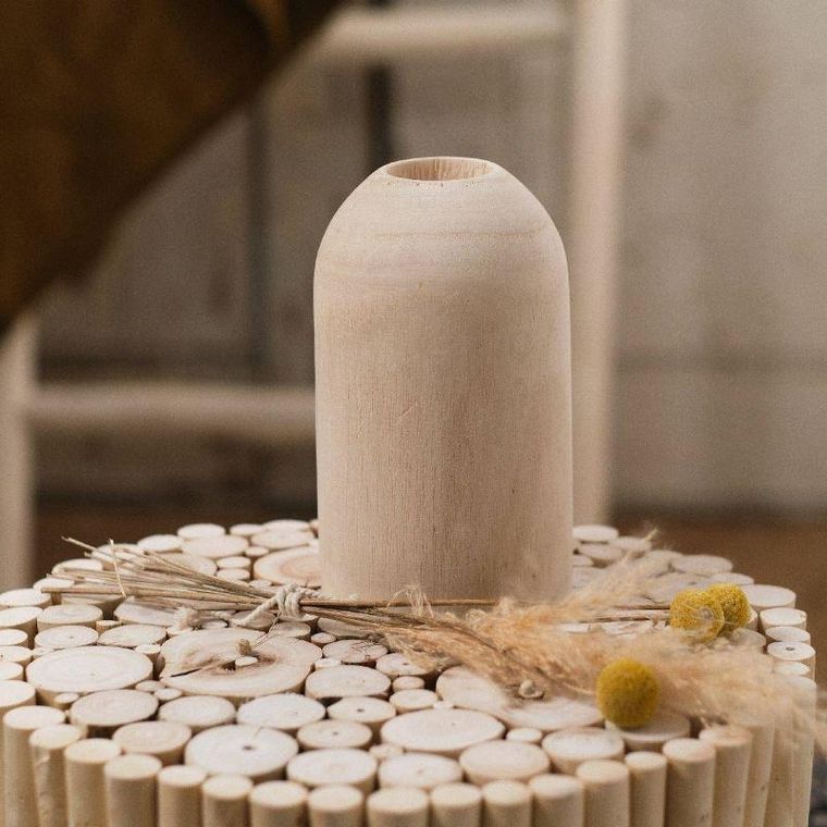 Today, Pure, dekoracja, wazon drewniany