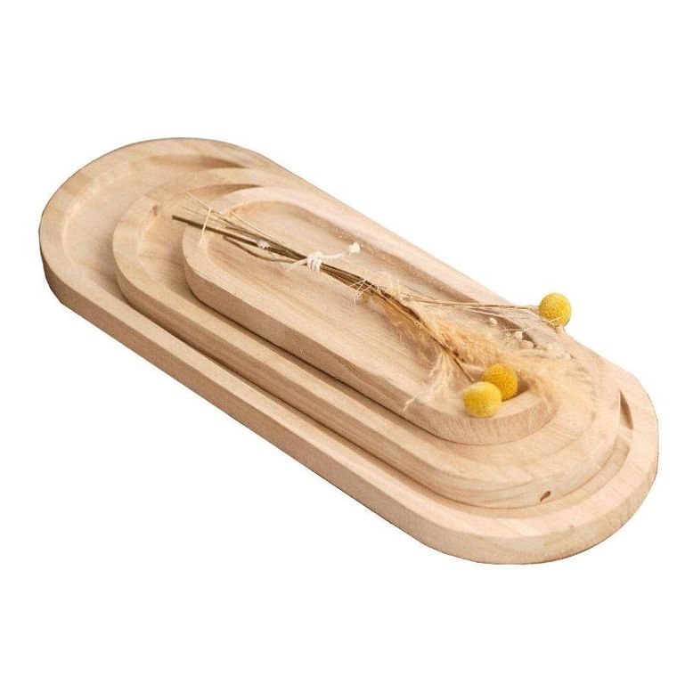 Today, tacka na biżuterię, Indie, drewniana, 3 szt.