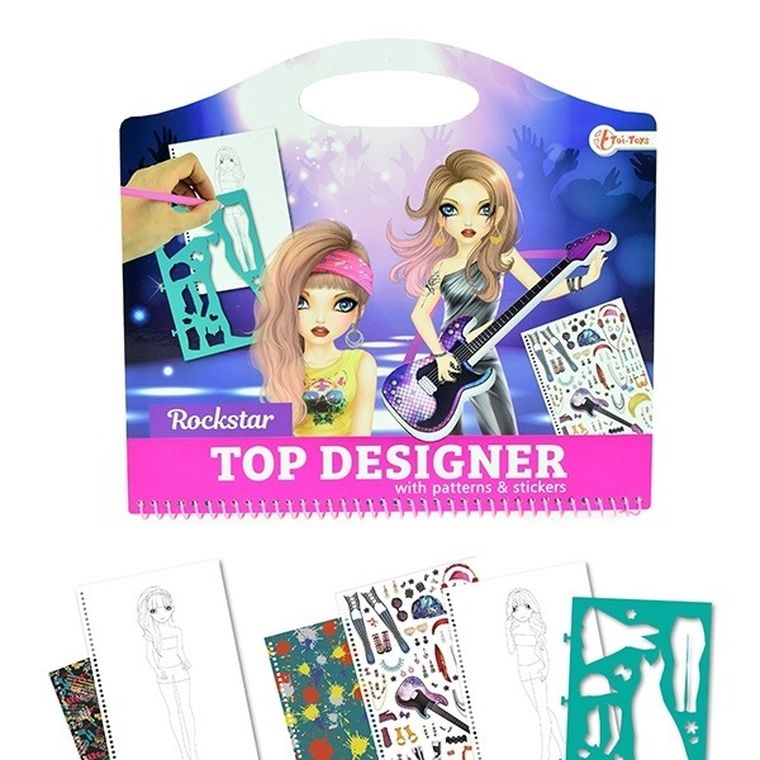 Toi-Toys, Fashion rockstar, szkicownik z naklejkami