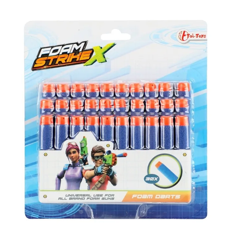 Toi-Toys, Foam Strikex, strzałki piankowe, 30 szt.
