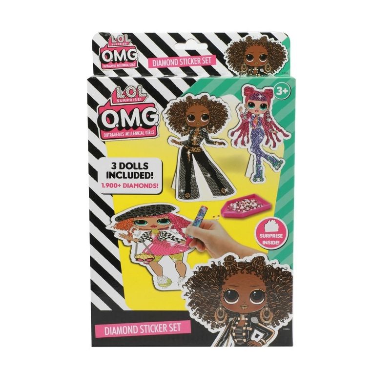 Toi-Toys, L.O.L. Surprise, OMG, Diamentowe malowanie, lalka, 23 cm, 3 szt.