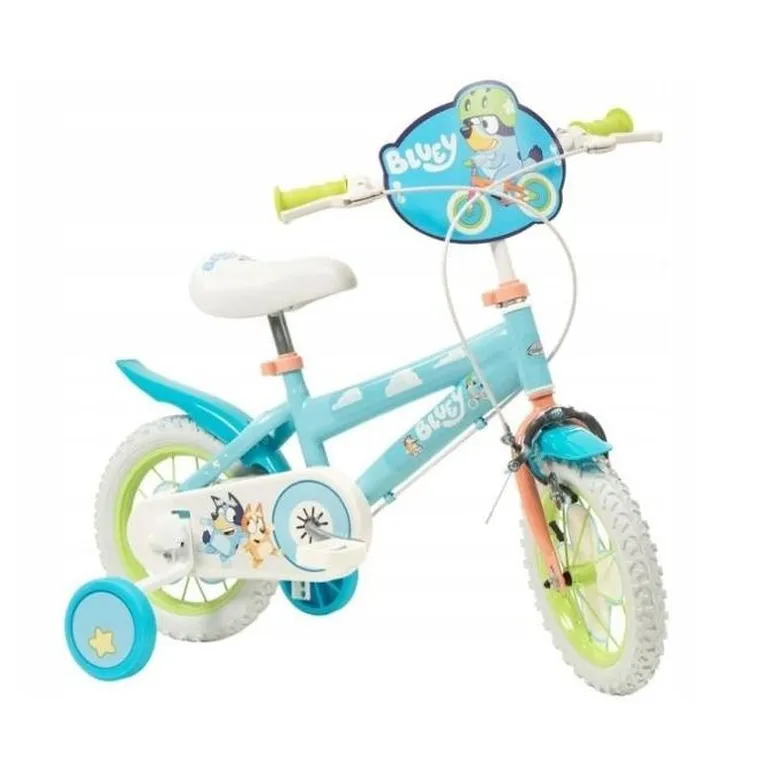 Toimsa, Bluey, rower, błękitno-limonkowy, 12"
