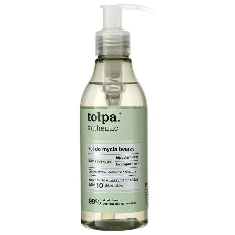 Tołpa authentic, żel do mycia twarzy, 195 ml