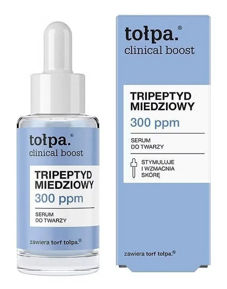 Tołpa, clinical boost tripeptyd miedziowy 300 ppm, serum do twarzy, 30 ml