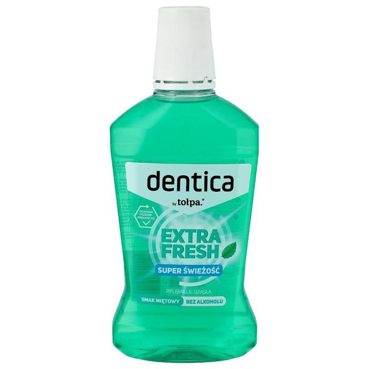 Tołpa, Dentica Extra Fresh, płyn do płukania jamy ustnej, miętowy, 500 ml