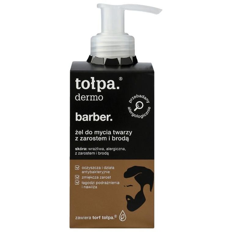 Tołpa, Dermo Barber, żel do mycia twarzy z zarostem i brodą, 150 ml