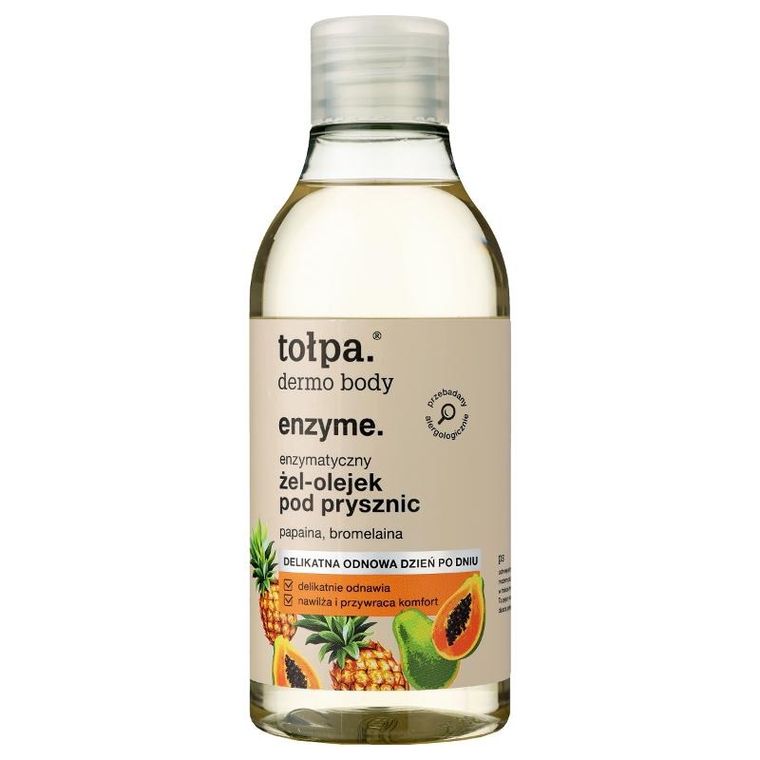 Tołpa, Dermo Body, Enzyme, żel-olejek pod prysznic enzymatyczny, delikatny, 300 ml