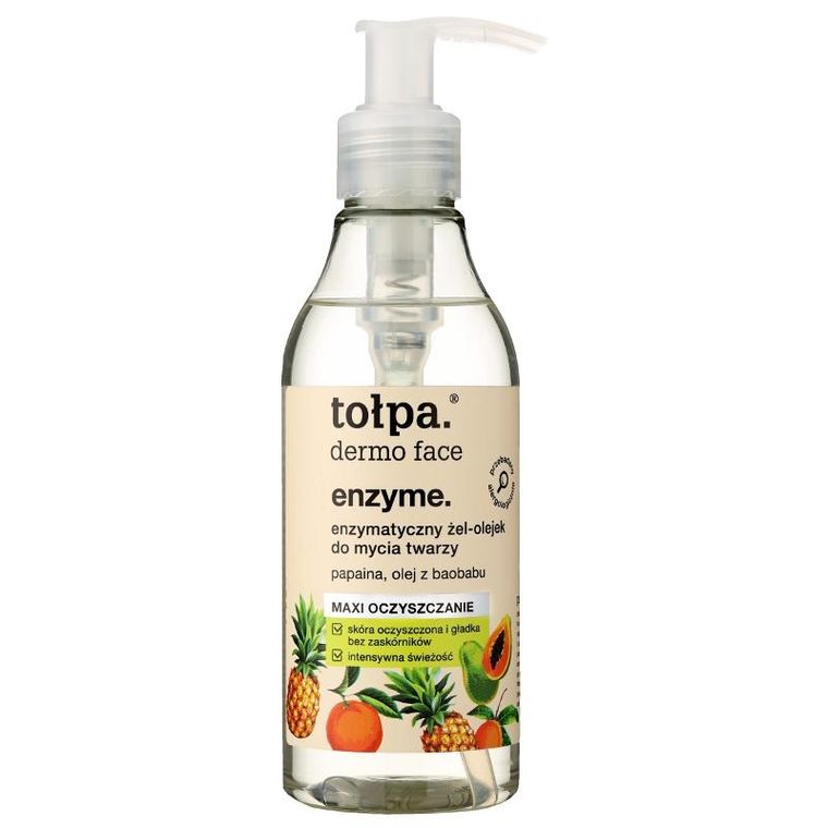 Tołpa, Dermo Face Enzyme, enzymatyczny żel-olejek do mycia twarzy, 195 ml