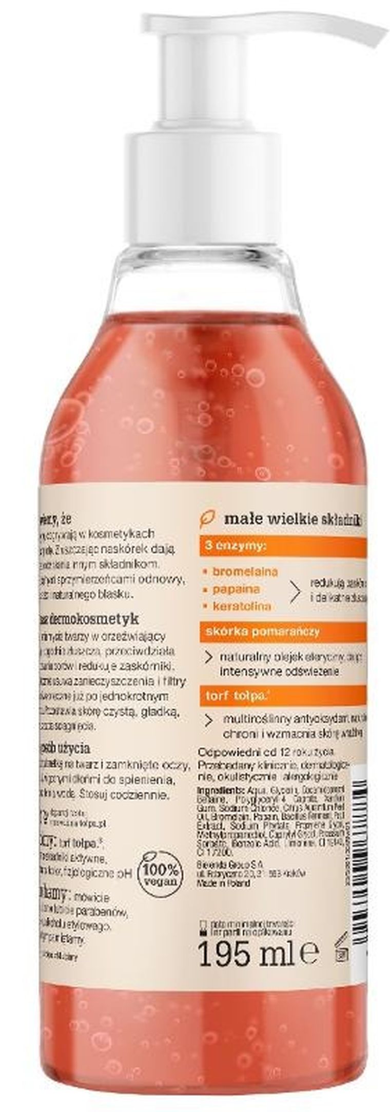 Tołpa, Dermo Face Enzyme, żel - galaretka do mycia twarzy, 195 ml