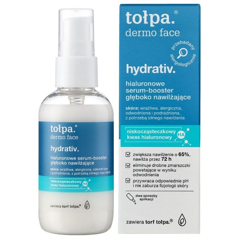 Tołpa, Dermo Face, Hydrativ, hialuronowe serum-booster głęboko nawilżające, 75 ml