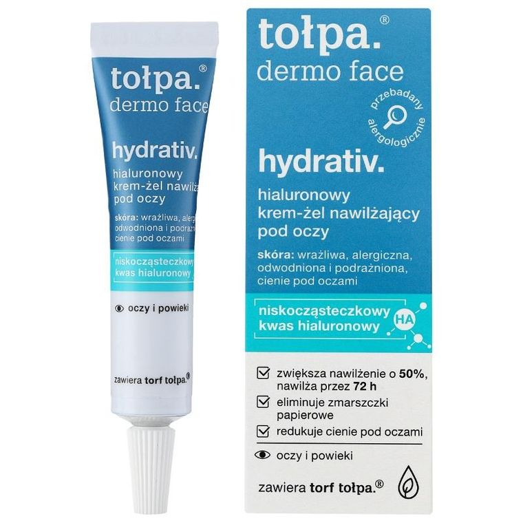 Tołpa, Dermo Face Hydrativ, hialuronowy krem-żel nawilżający pod oczy, 10 ml