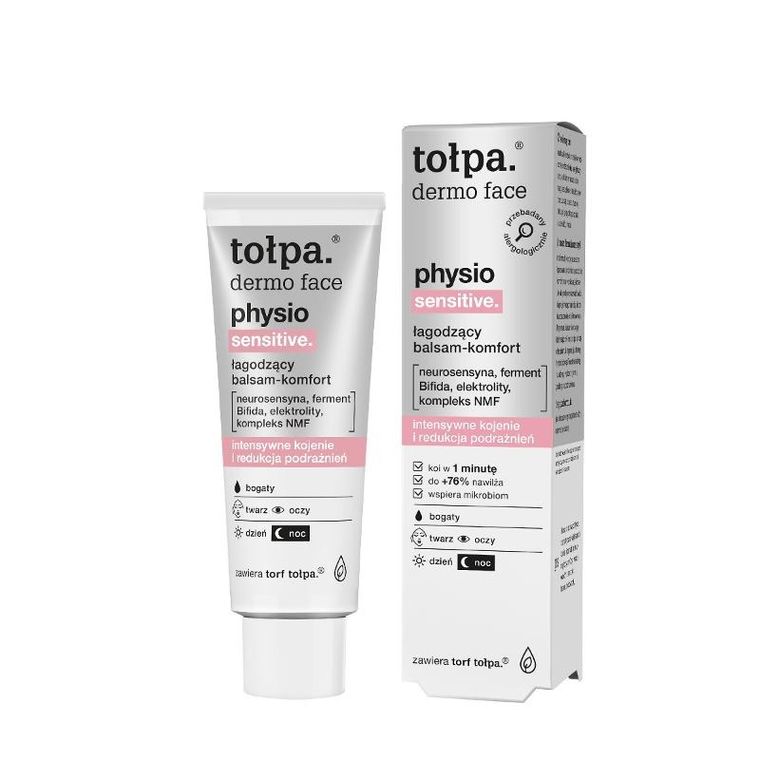 Tołpa, Dermo Face Physio, łagodzący balsam do twarzy - komfort, 40 ml