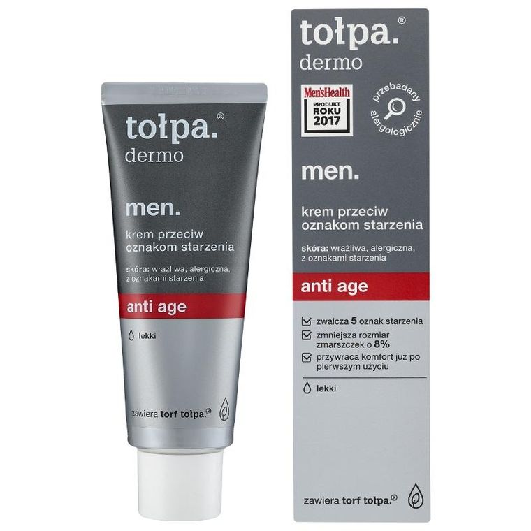 Tołpa, Dermo Men, krem przeciw oznakom starzenia Anti Age, 40 ml