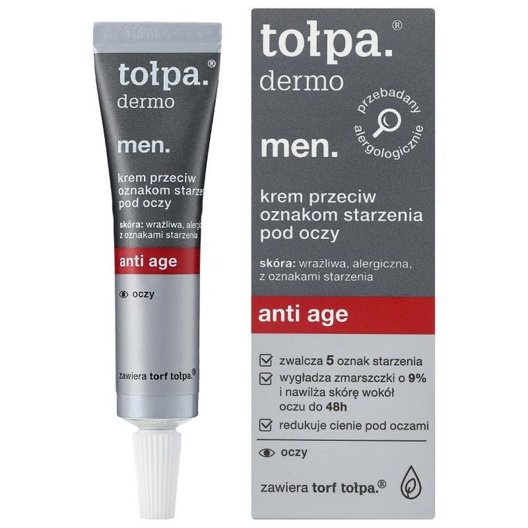 Tołpa, Dermo Men, krem przeciw oznakom starzenia pod oczy Anti Age, 10 ml