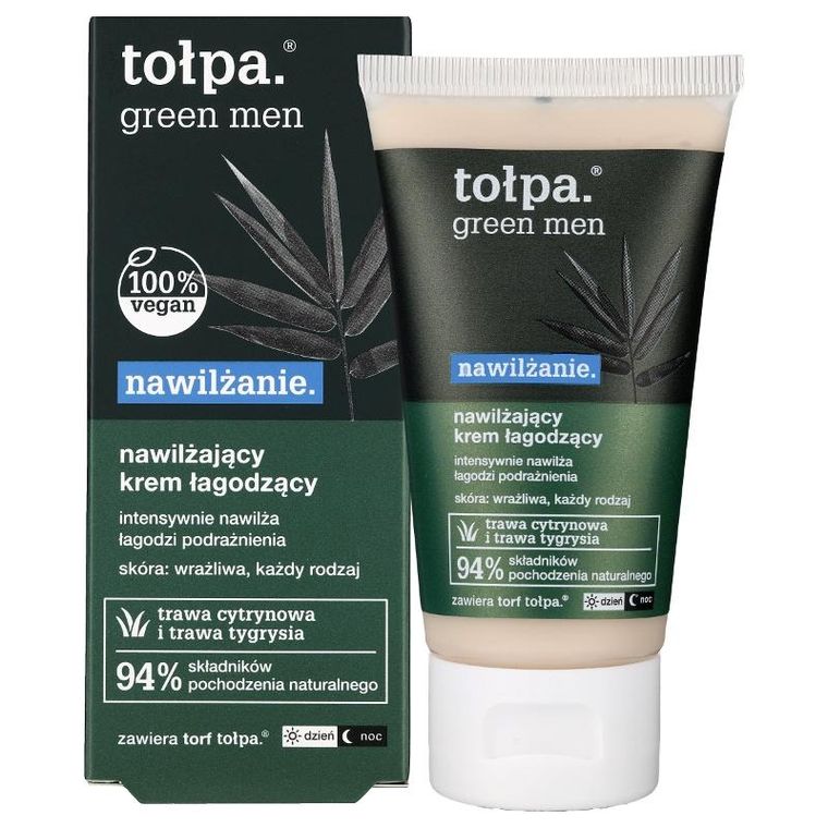 Tołpa, Green Men, nawilżający krem łagodzący, 50 ml