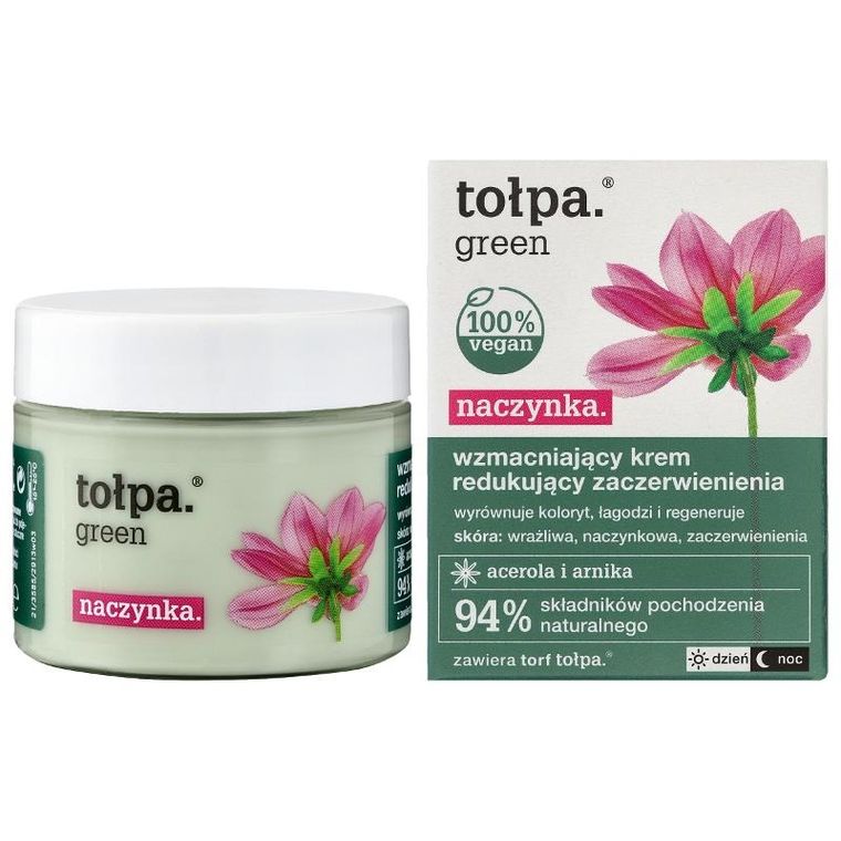 Tołpa, Green, Naczynka, krem wzmacniający redukujący zaczerwienienia, 50 ml