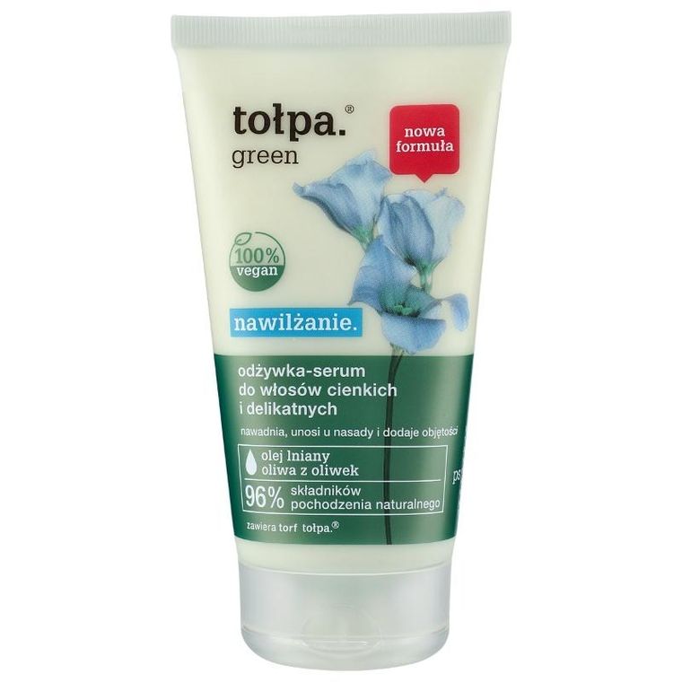 Tołpa, Green, Nawilżanie, odżywka-serum do włosów cienkich i delikatnych, 150 ml