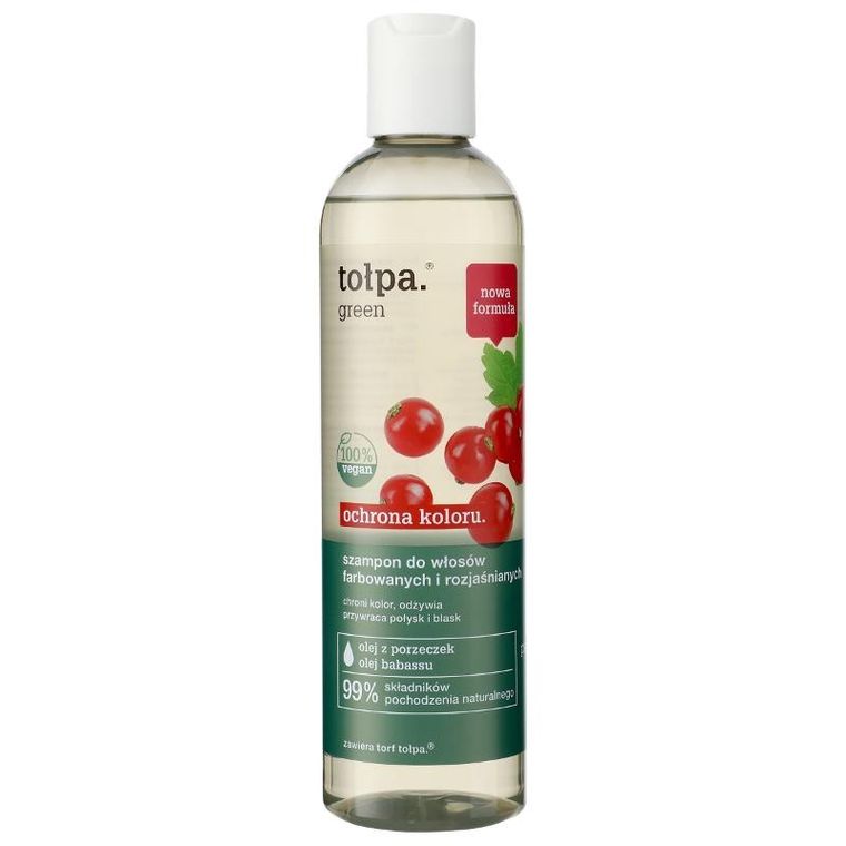 Tołpa, Green, Ochrona Koloru, szampon do włosów farbowanych i rozjaśnianych, 300 ml