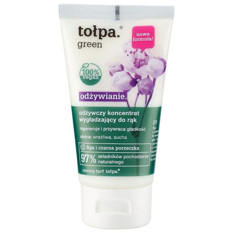 Tołpa, Green, odżywczy koncentrat wygładzający do rąk, 75 ml