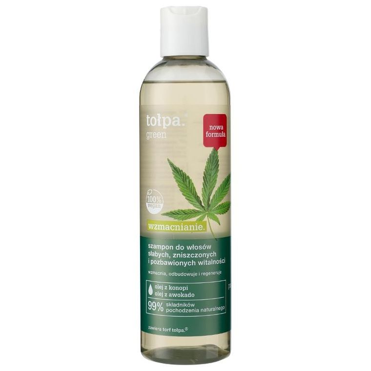 Tołpa, Green, Wzmacnianie, szampon do włosów słabych, zniszczonych i pozbawionych witalności, 300 ml