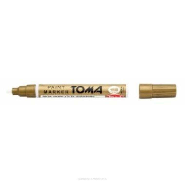 Toma, marker olejowy, złoty