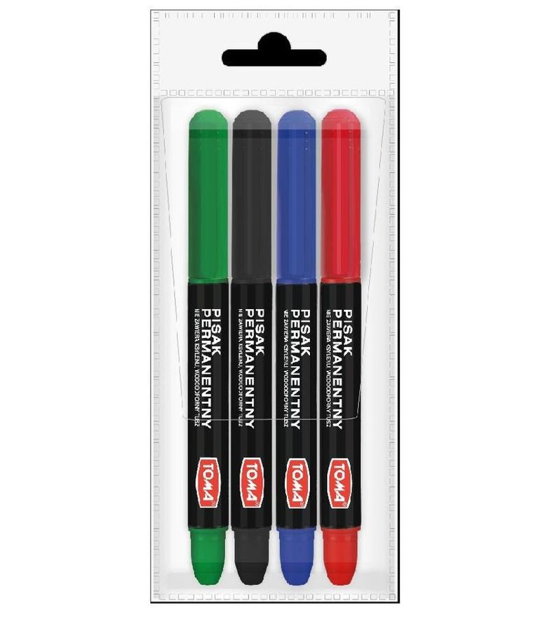 Toma, marker permanentny, 4 szt.