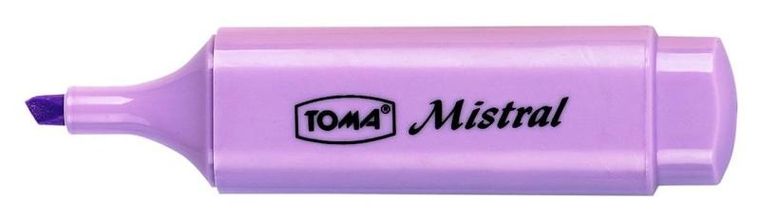 Toma, zakreślacz, pastelowy, fioletowy