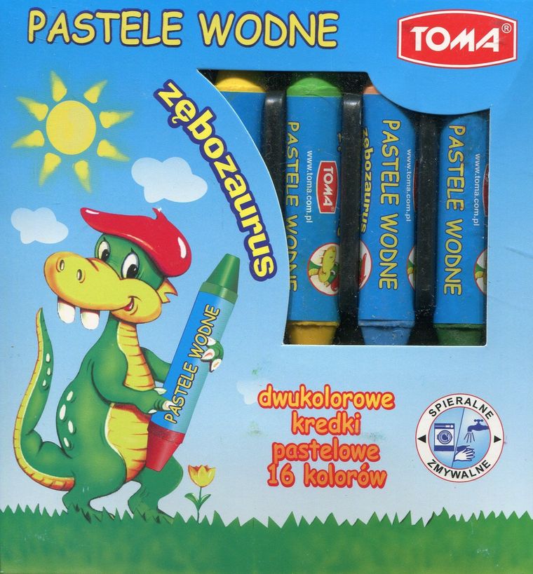 Toma, Zębozaurus, pastele wodne, 16 kolorów